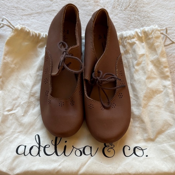 Adelisa & Co. Girls 31 (13) sol brown leather - Picture 10 of 16